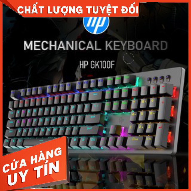 Bàn phím cơ gaming HP GK 100F nhiều chế độ LED Cho game thủ siêu bền