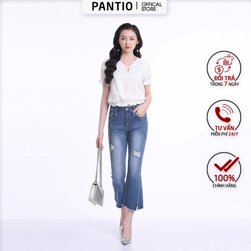 Áo sơ mi nữa cách điệu nhẹ nhàng đơn giản FAS12569- PANTIO