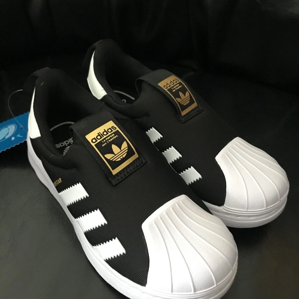 Giày Thể Thao Adidas Superstar Vỏ Sò Thiết Kế Dễ Thương Cho Bé