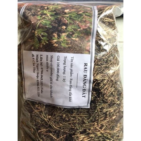 Rau đắng đất phơi khô 1 ký sản phẩm nhà làm khô sạch