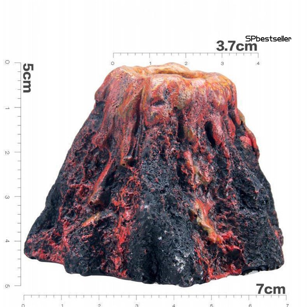 Đồ trang trí Núi Lửa Giả Trang Trí Bể Cá Không Độc Hại