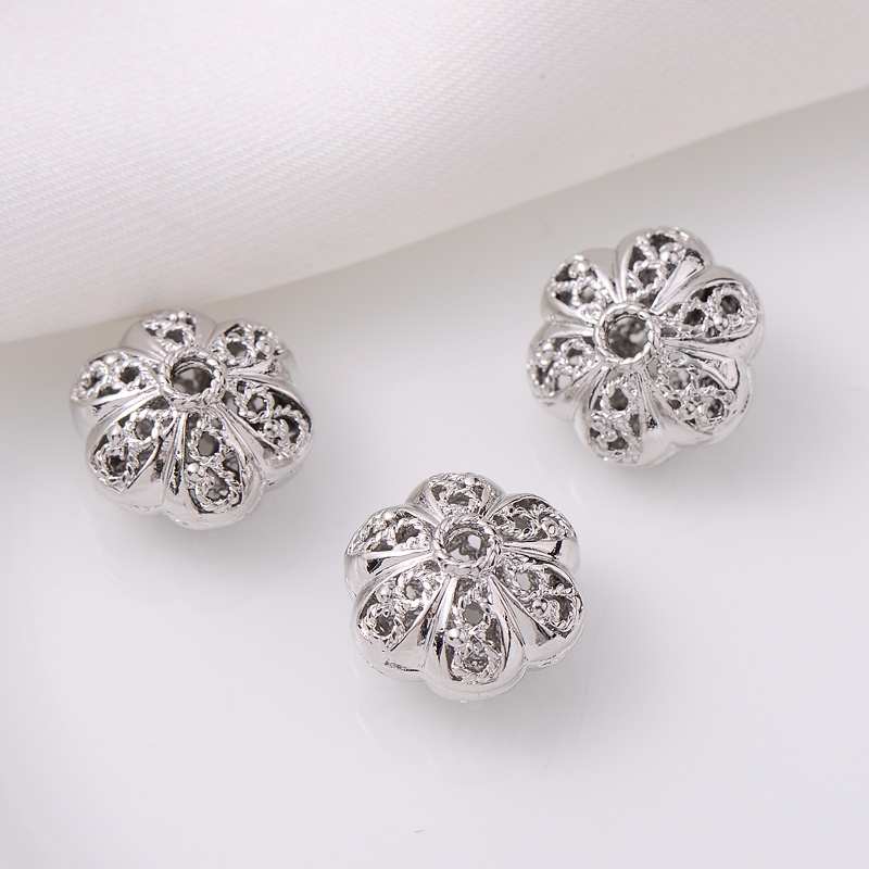 Chuỗi Hạt Rỗng Mạ Đồng Bạch Kim Dùng Làm Vòng Tay/Dây Chuyền diy