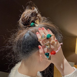 Cột/ Buộc tóc đá pha lê 🍉