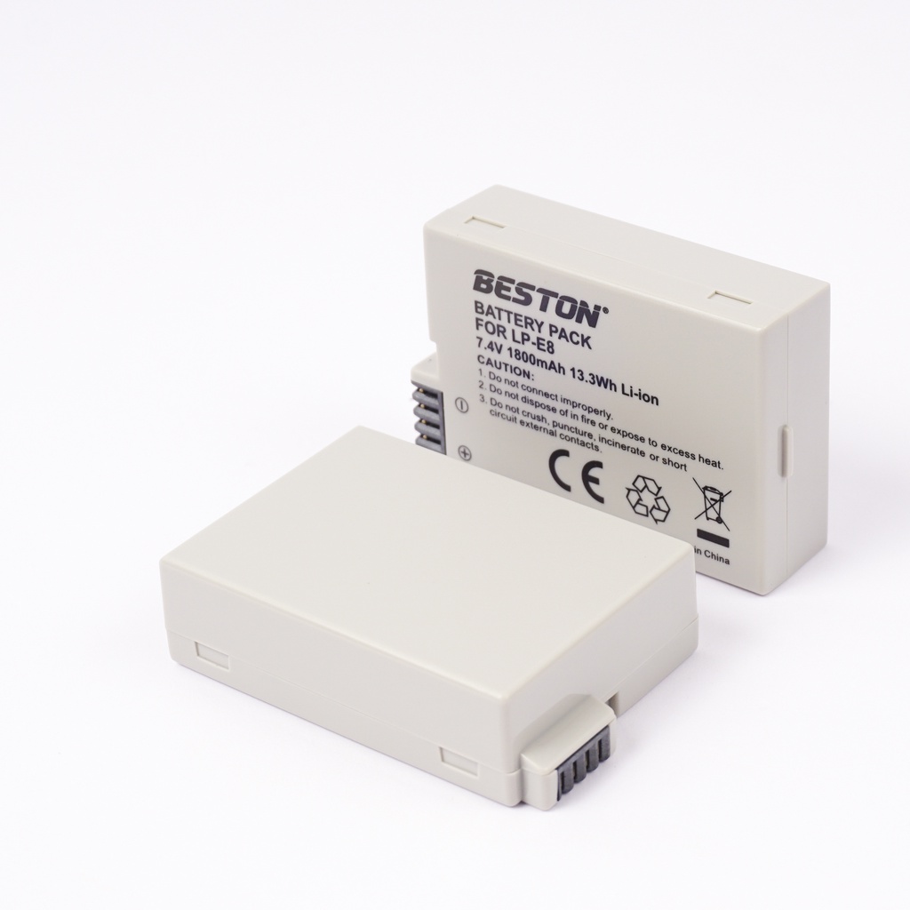 Dock sạc 2 + 2 Pin Canon LP-E8 1800mAh Cho Máy Ảnh Canon 550D 600D 650D 700D ( hàng chính hãng )