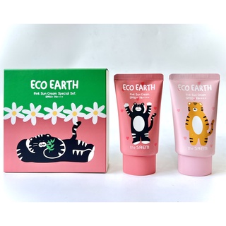 Kem chống nắng The Saem Echo Earth Pink Sun Cream Special Set SPF50+ PA++++ 50g
