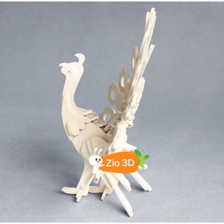 Mô hình lắp ráp gỗ 3D Con công