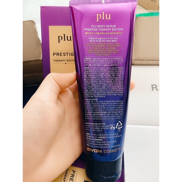 Tẩy da chết toàn thân Plu Body Scrub Prestige Therapy Edition - Purple