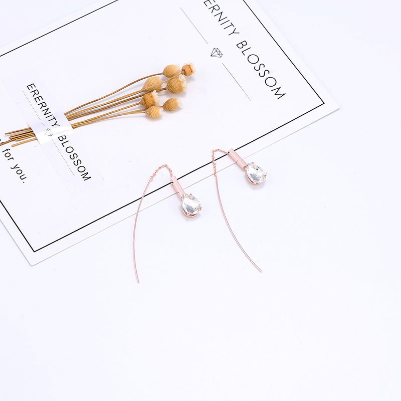 XiaoboACC 925 Silver Needle Korean Fashion Geometric Earrings Necklace