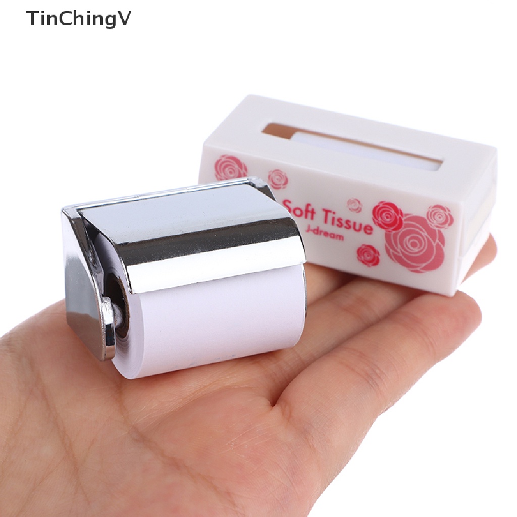 Cuộn Giấy Vệ Sinh Trang Trí Nhà Búp Bê Tỉ Lệ 1 / 12