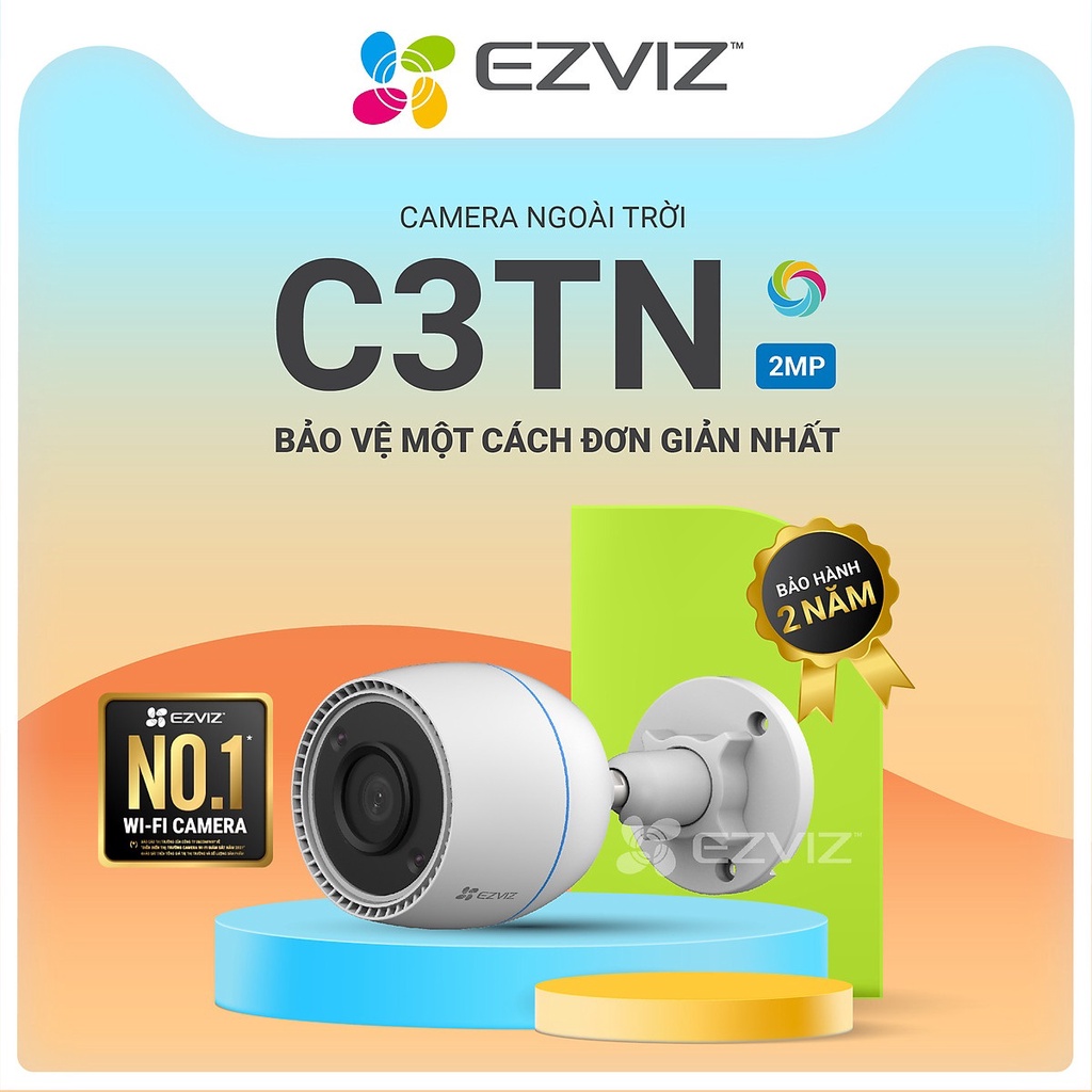 Camera Wifi EZVIZ C3TN 2M Color Night - có màu ban đêm - hàng chính hãng