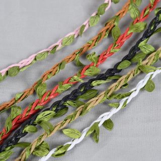 Dây thừng lá xanh handmade cuộn 5m