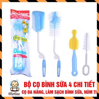 Bộ chổi cọ bình sữa và núm ti 4 chị tiết tiện lợi cho bé
