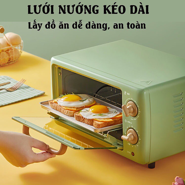 [Mã 154ELSALE2 giảm 7% đơn 300K] Lò Nướng Bánh Đa Năng 10,5L Bear DKX-C10J1, Công Suất 700W - Bảo hành 12 tháng