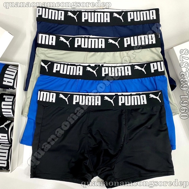 Hộp 4 quần đùi nam PM... chất vải thun lạnh, co giãn 4 chiều, thoáng khí,mát mẻ, không nhăn, không xù, không bay màu