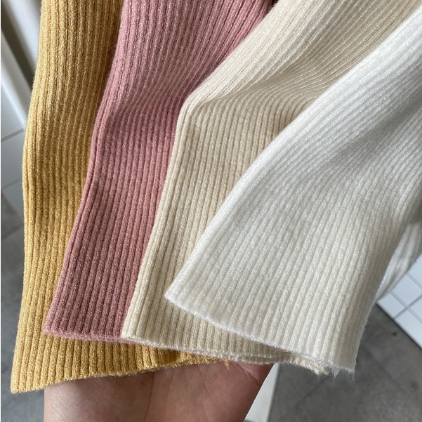 Áo thun gân nữ tay ngắn cổ polo 5 nút - AT2100 | BigBuy360 - bigbuy360.vn