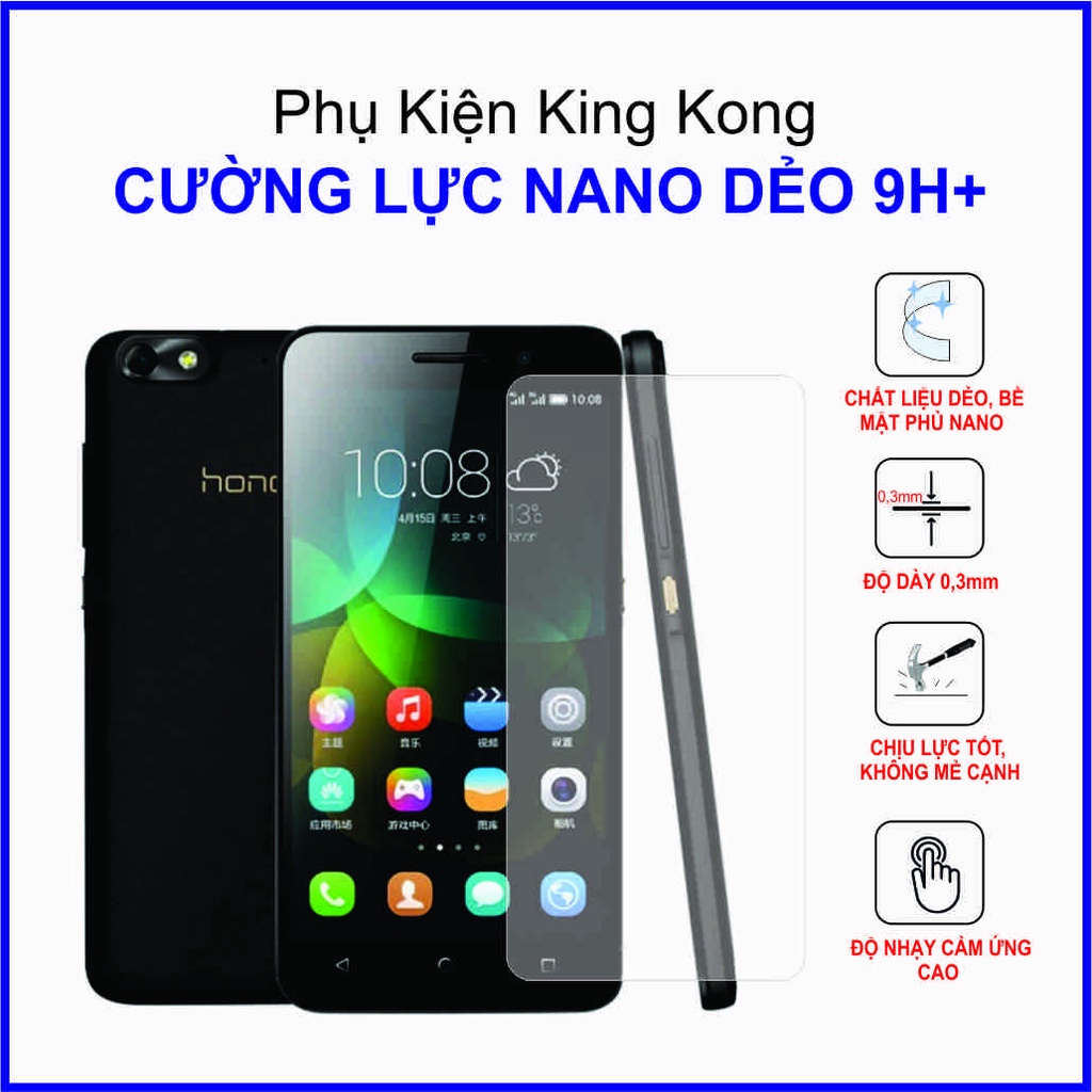 Dán cường lực Huawei Honor 4C ,  cường lực nano dẻo 9H+