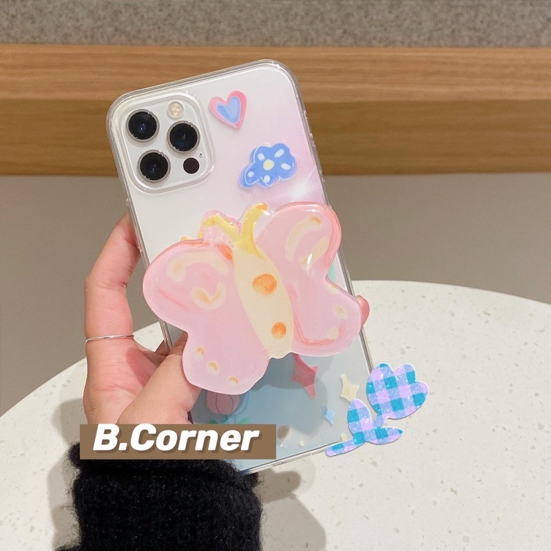 Ốp Điện Thoại Kèm Chống Lưng Hình Bướm - CAS2255