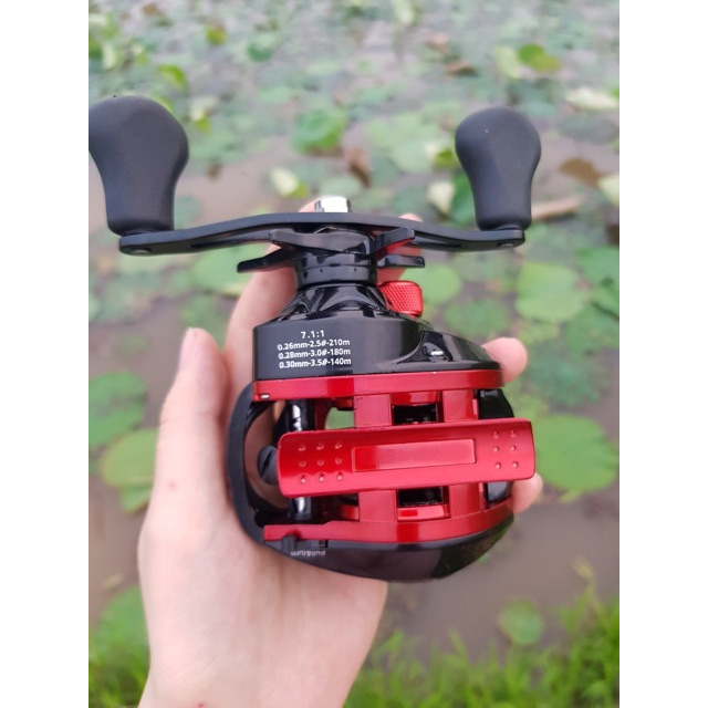 Máy ngang câu cá STACO đỏ đne đồ câu cá hàng hót giá rẻ