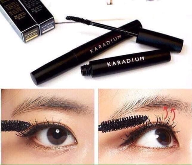 Mascara Karadium Cong và Dày Mi không Vón Cục