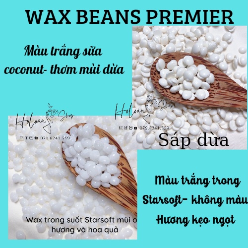 [FRESHIP+QUÀ] Combo 100gr ( Sáp nhập khẩu úc cao cấp + Sáp Dừa &amp; trong suốt + wax lông nóng dạng hạt đậu Hard Wax Beans