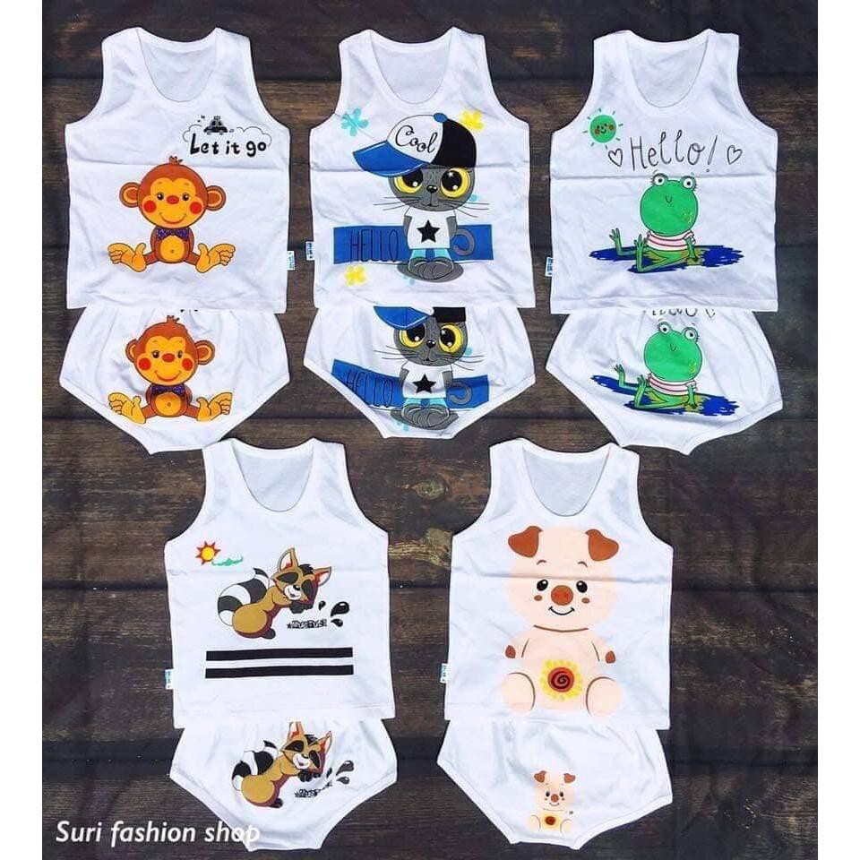 COMBO 5 Bộ Quần Áo SÁT NÁCH Cater Đẹp Cho Bé