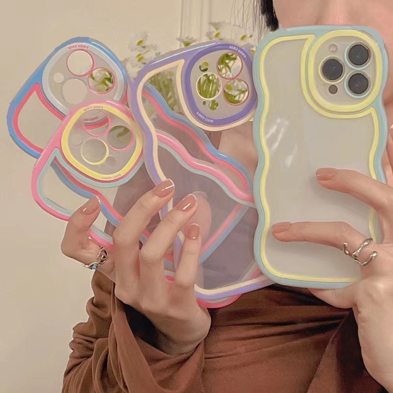 Ốp Điện Thoại Silicone Mềm Trong Suốt Chống Sốc Cho iPhone 13 12 11 Pro Max X XR Xs Max 6 7 8 Plus