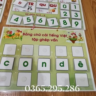 bảng học tiếng việt toán