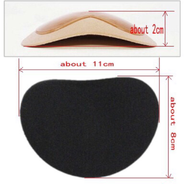[Giá sỉ] 1 Đôi Đệm Ngực Silicon Chống Tuột Hình Trái Tim