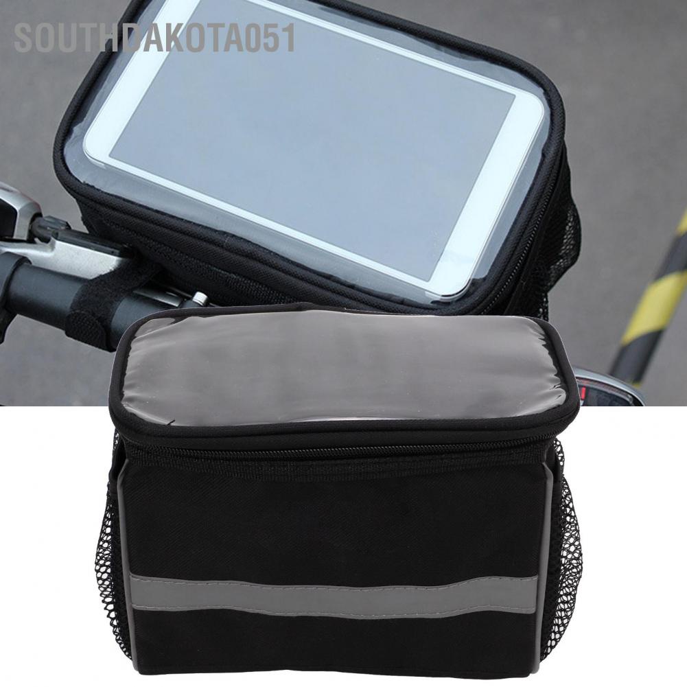 Hàng HOT DUUTI Túi treo đựng đồ phía trước cho xe đạp màu đen chống nước tiện dụng【Southdakota051】