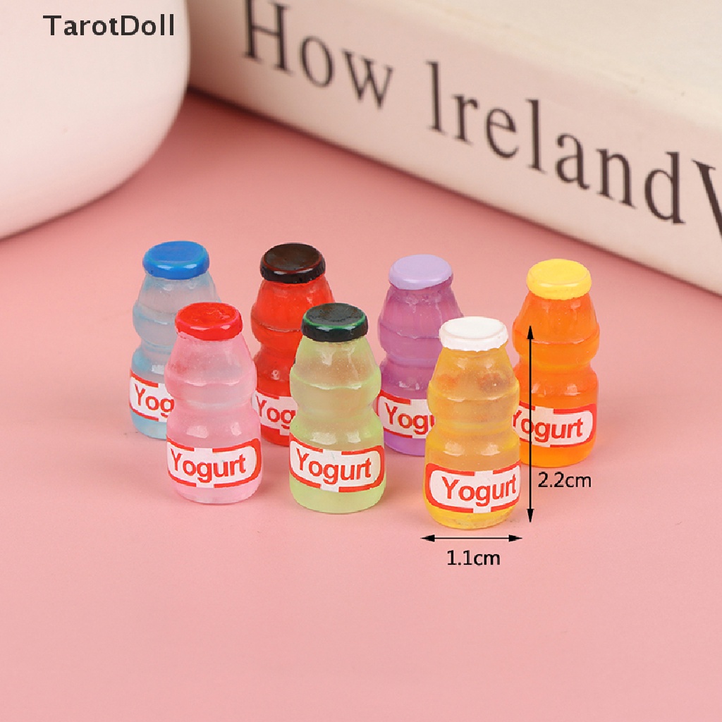 Set 5 Chai Sữa Mini 1 / 12 Dùng Để Trang Trí Nhà Búp Bê