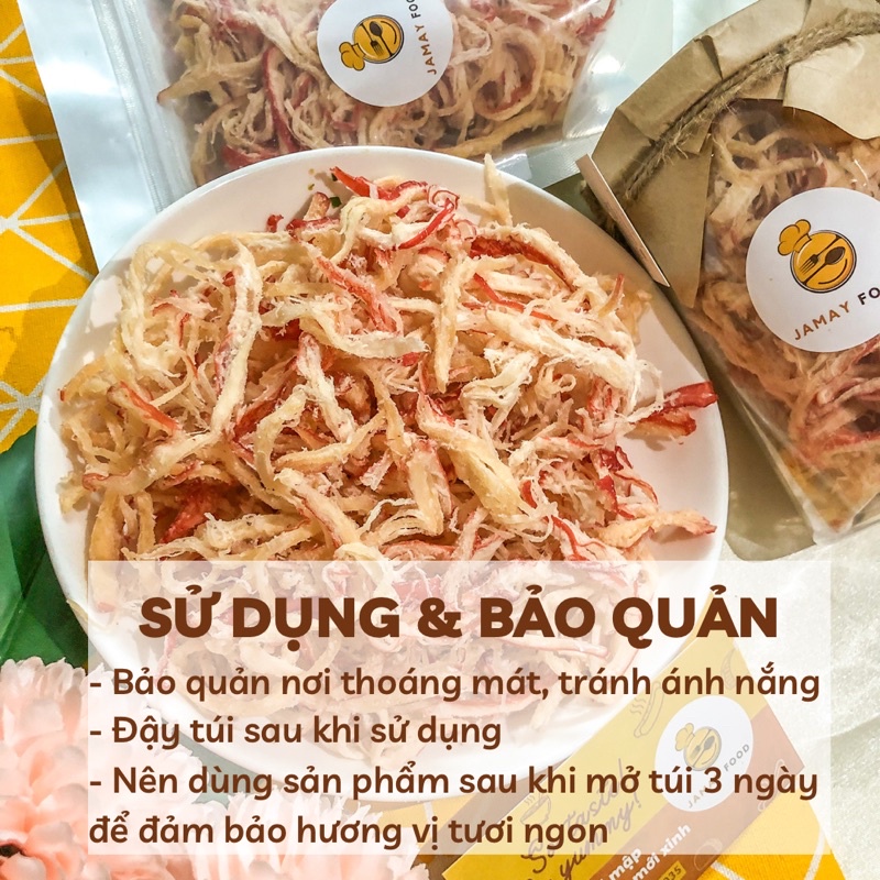 Khô mực xé sợi hấp nước dừa mềm ngọt thơm ngon đặc biệt | Ăn Vặt Jamay Food