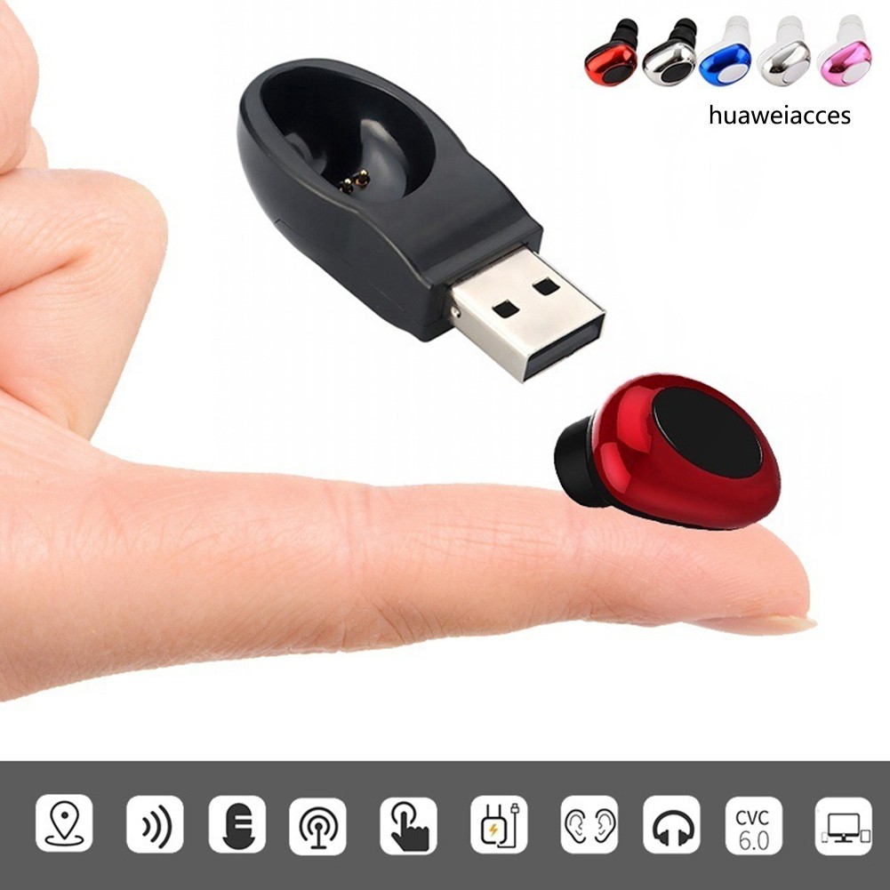 Tai Nghe Nhét Tai Bluetooth Không Dây Có Nam Châm Sạc Usb