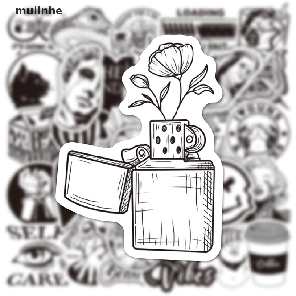 Mulinhe Set 50 Miếng Dán Graffiti Trang Trí Điện Thoại Laptop Va Li