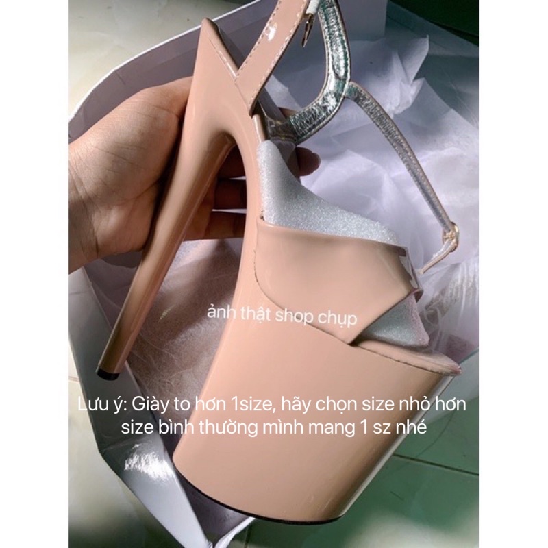 GIÀY CAO GÓT 20CM CHO NÀNG NẤM LÙN