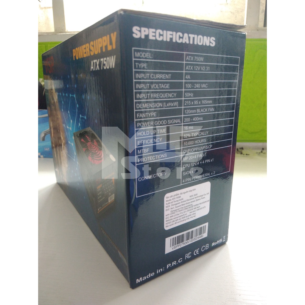 Nguồn máy tính văn phòng VSP ATX 750W