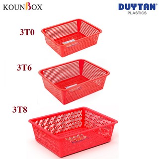 Rổ Nhựa Chữ Nhật Cao DUY TÂN 3T0/ 3T6 | Màu Ngẫu Nhiên