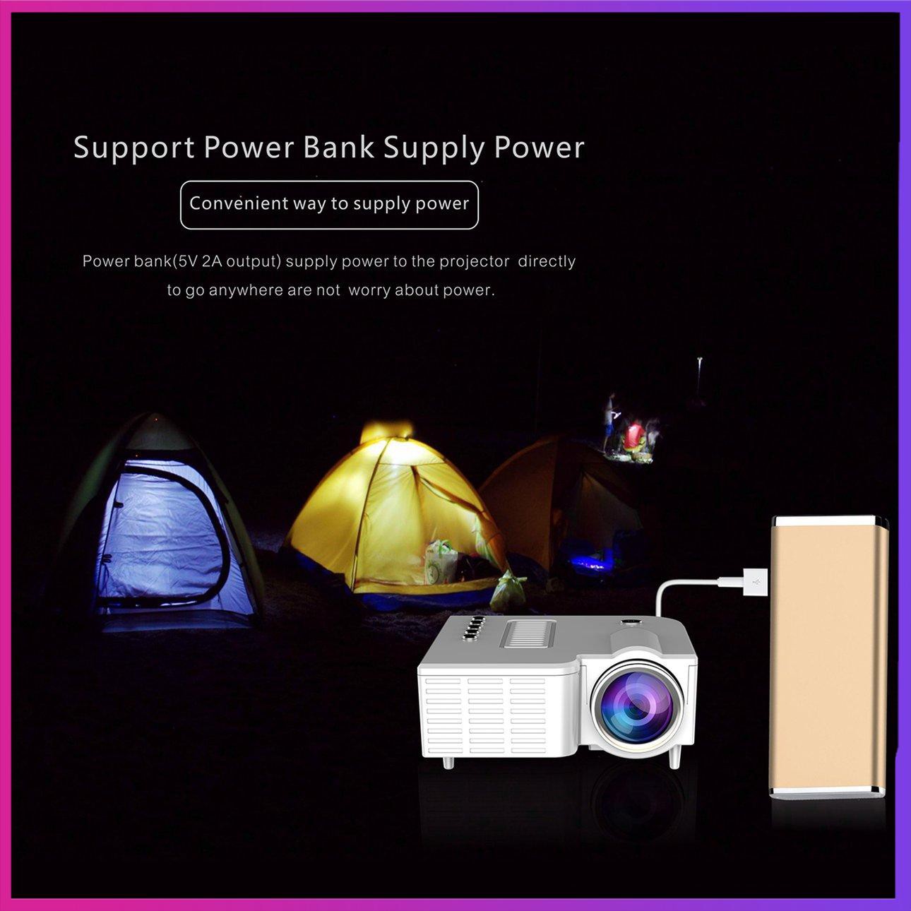 Máy chiếu gia đình Uc28CMini Máy chiếu LED di động Cắm trại Office meeting HD 1080P, Cho giải trí rạp hát tại nhà | BigBuy360 - bigbuy360.vn