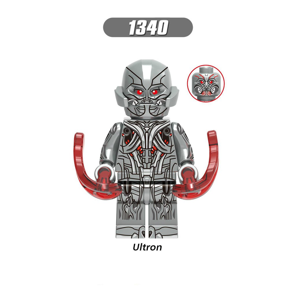 Minifigures Các Mẫu Nhân Vật Ironman Ultron Mark17 Mark33 Mark43 Mark45 Iron Patriot Mẫu Mới Siêu Đẹp X0267