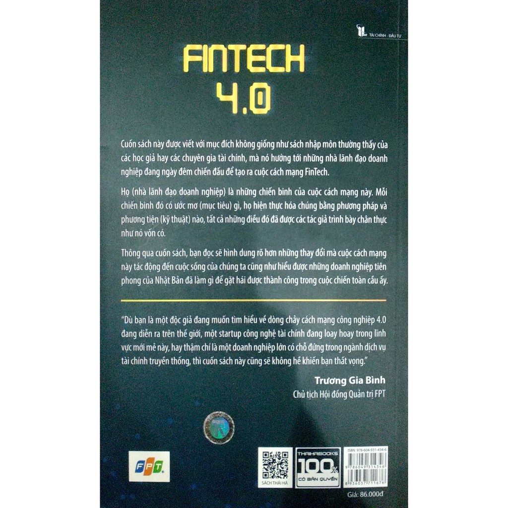 Sách - ​Fintech 4.0 - Những Điển Hình Thành Công Trong Cuộc Cách Mạng Công Nghệ Tài Chính