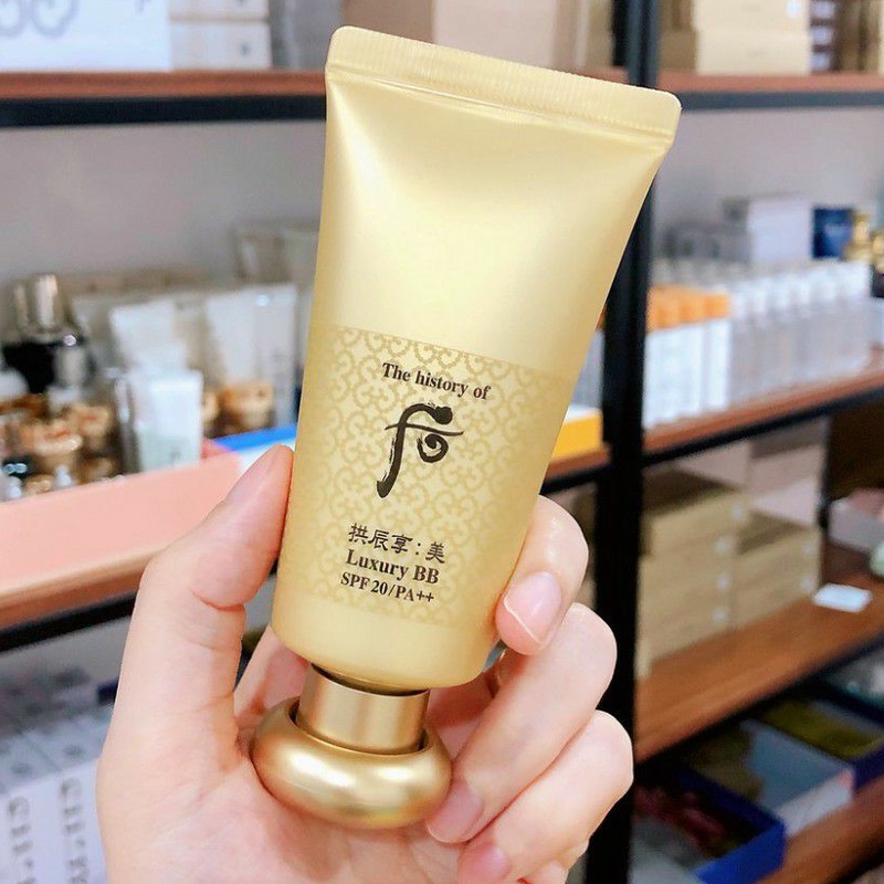 [Tách sét ] Kem nền trang điểm cao cấp whoo vàng Mi Luxury BB Cream 45ml cho lớp nền ẩm mịn sáng khỏe, giữ tone cả ngày