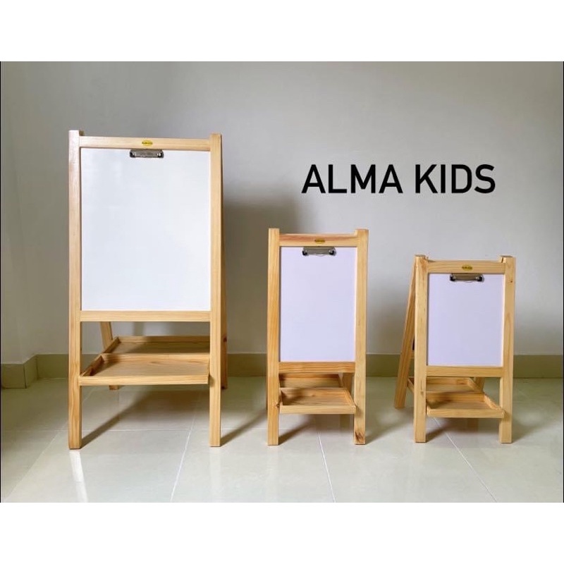 Bảng Vẽ Thông Minh Giá Vẽ Mini Cho Bé Giá Vẽ Đa Năng 2 Mặt Alma Kids AMK2102.