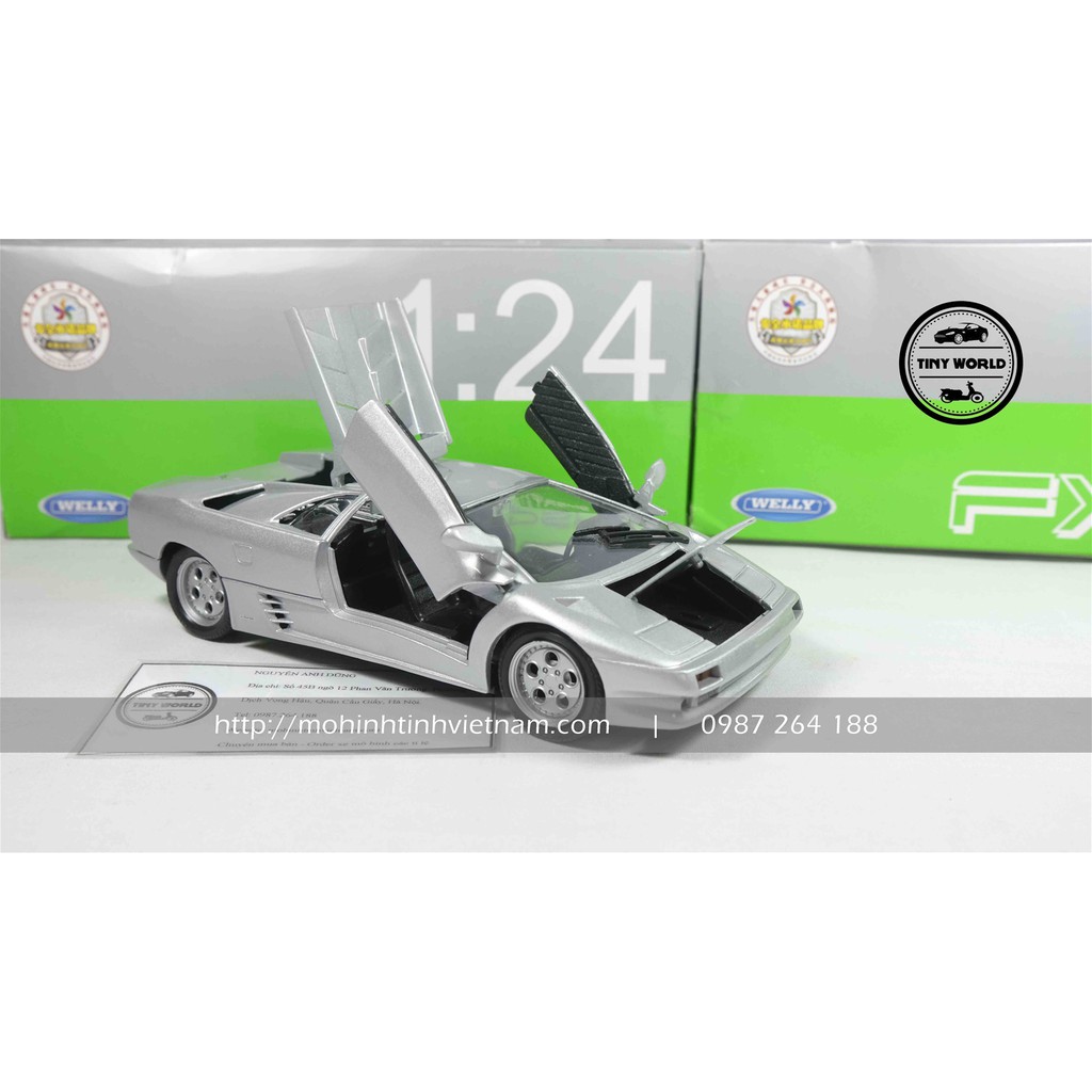 Mô hình ô tô lamborghini DIABLO 1:24 WELLY