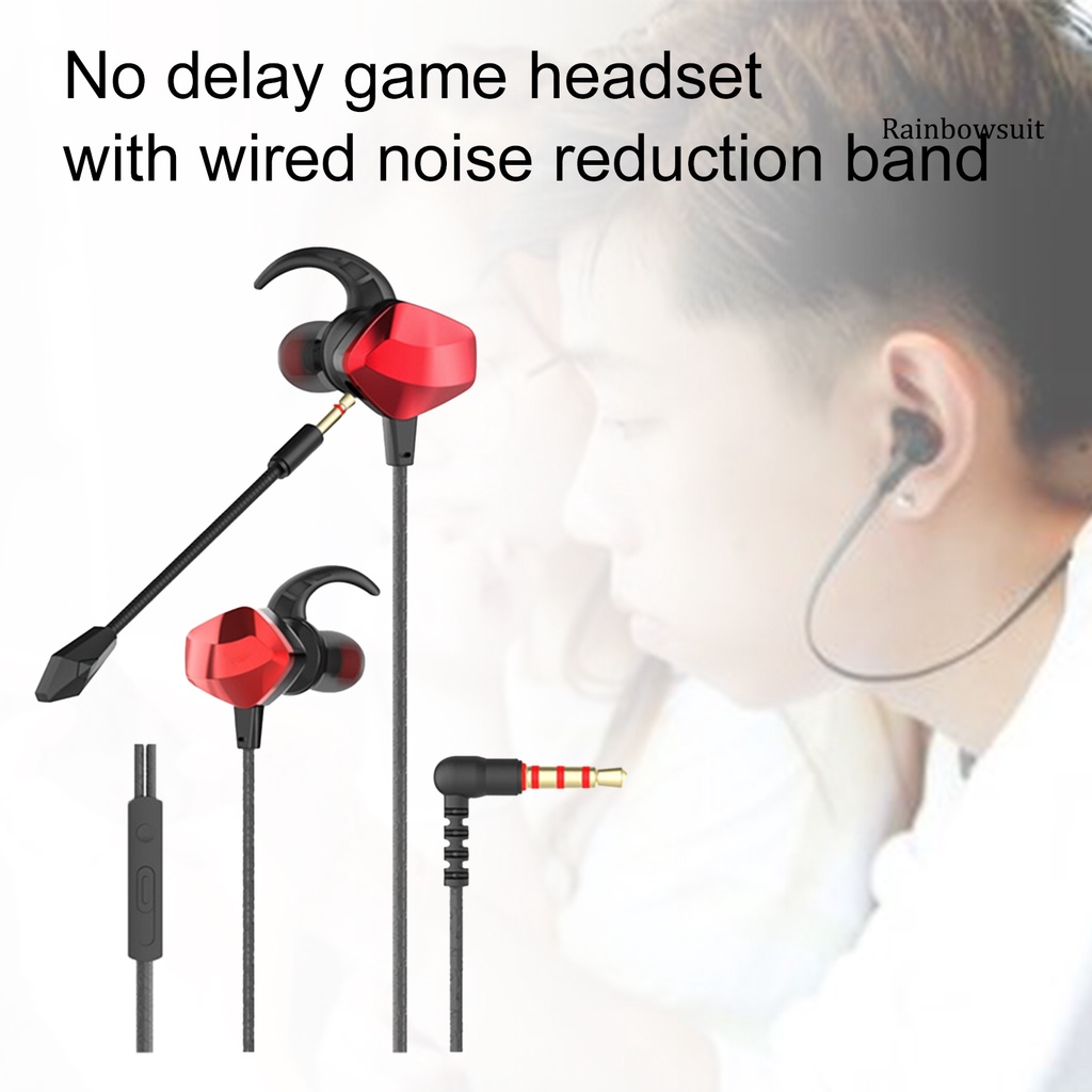 RB- GM 007 Universal Wired Earphone with Microphone In-ear Earbuds for Gaming