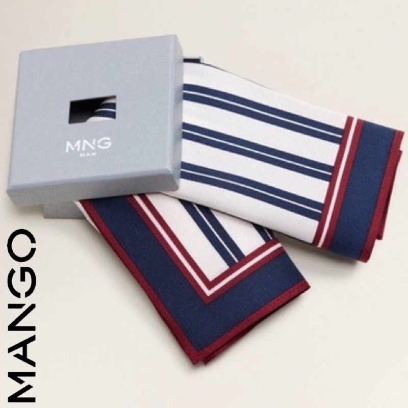 Khăn Cầm Tay Vuông Cho Nam Mango