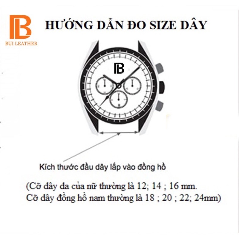 GIÁ ĐỘC NHẤT Dây đồng hồ da đà điểu-khâu tay thủ công size 18mm, 20mm, 22mm, 24mm (DD)