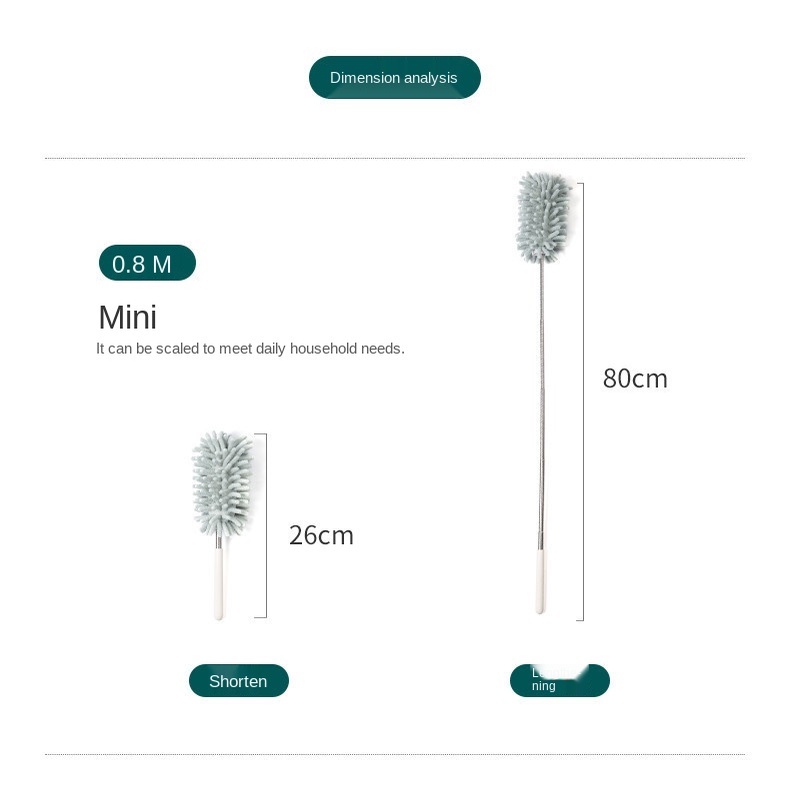 Chổi Lông Gà Phủi Bụi Có Thể Tháo Rời Tiện Dụng