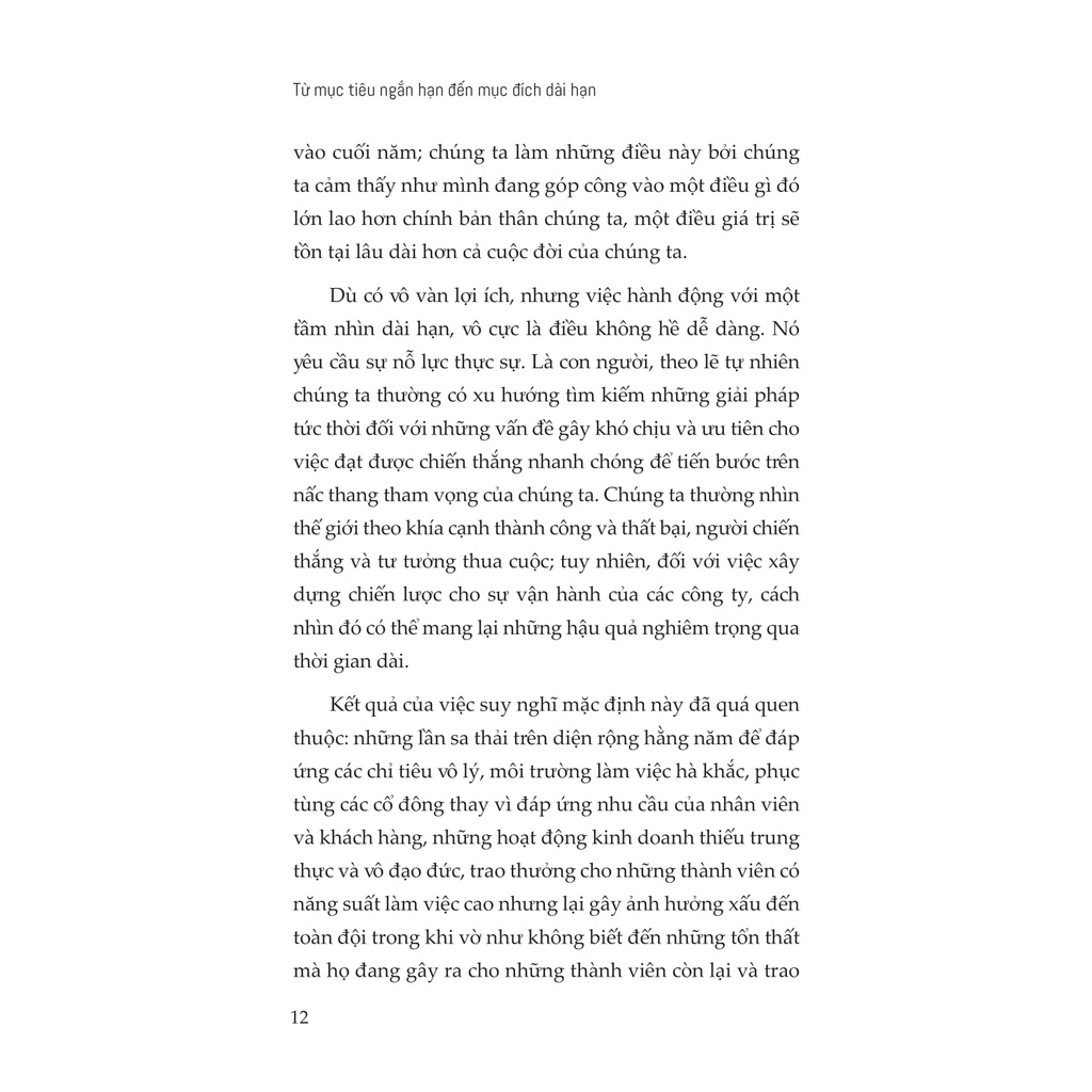 Sách - Từ Mục Tiêu Ngắn Hạn Đến Mục Đích Dài Hạn