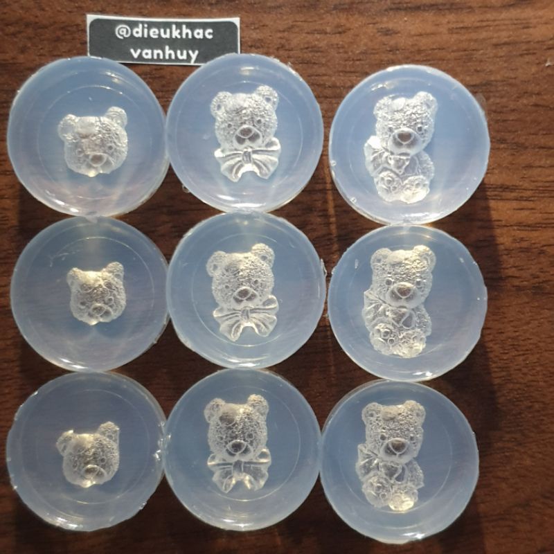 Khuôn gấu bột 3 mẫu