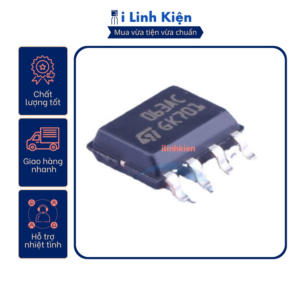 Ic chức năng MC34063 063AC SOP-8 DC-DC Converter chính hãng ST chất lượng