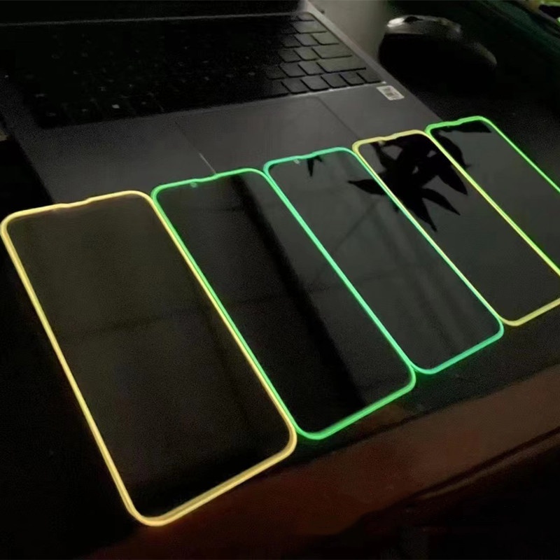 Kính Cường Lực Dạ Quang Bảo Vệ Màn Hình Cho iphone 15 14 13 12 11 pro max xs max x xs